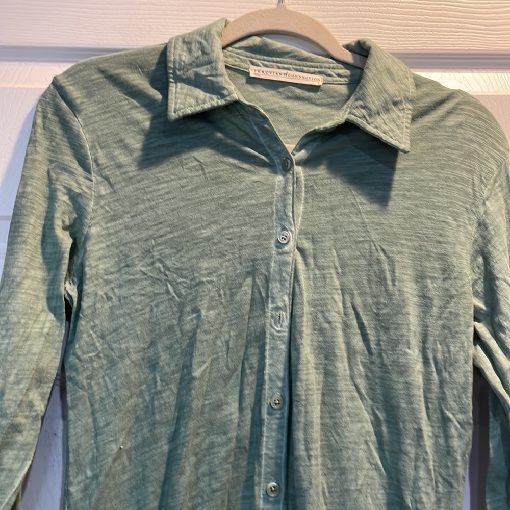 Peruvian Connection Lagos Button Front Midi Dress… - image 4